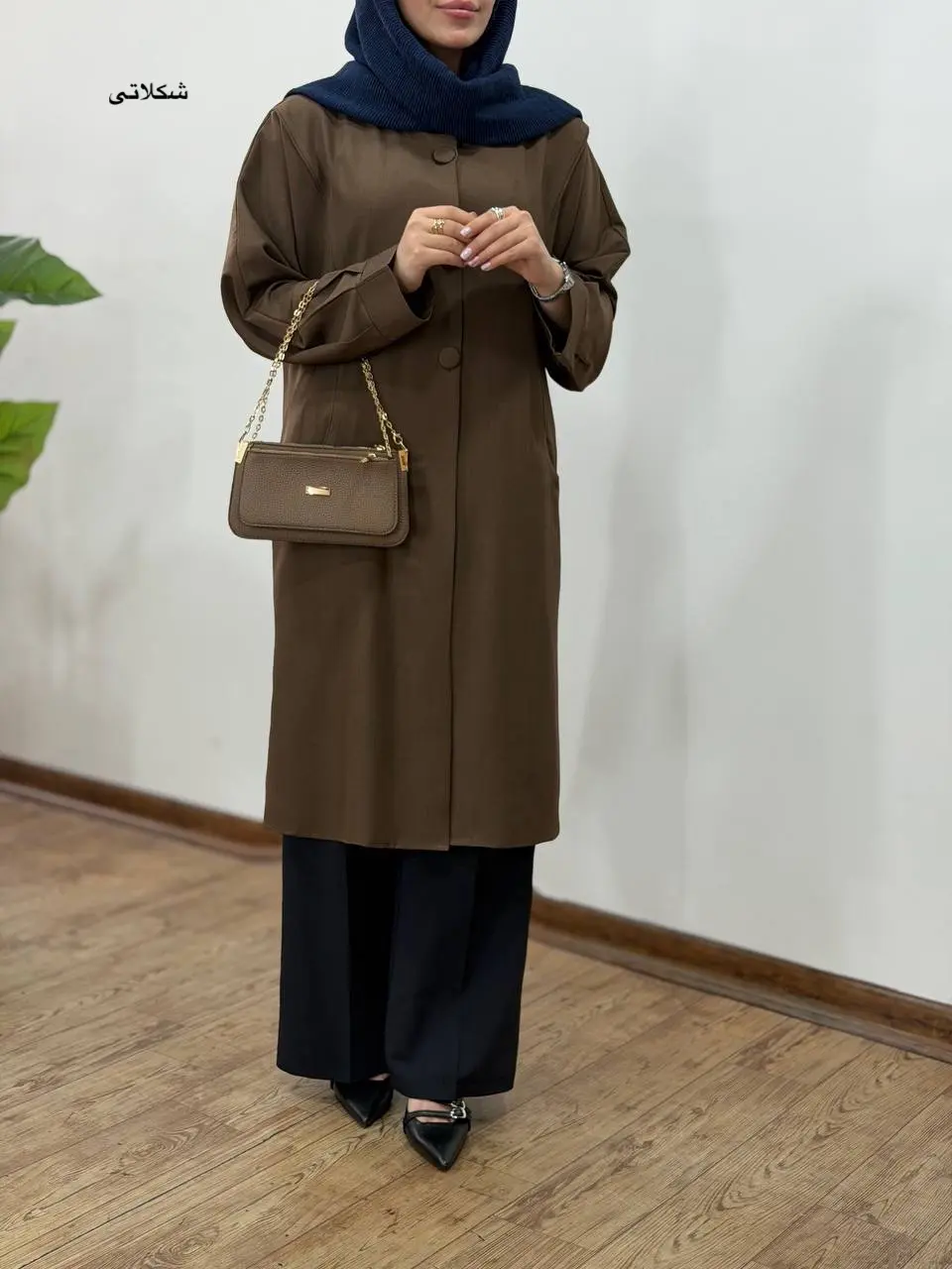 مانتو بلند مغزی دوزی آیسو حور